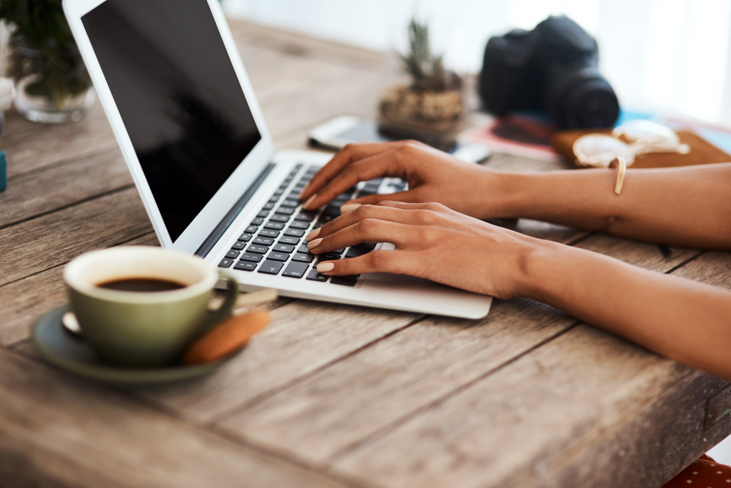 Young millenial students sharing content on laptop at startup studio - Trendy friends life style and teamwork concept on office working time - Start up entrepreneurs at internet cafe coworking space
